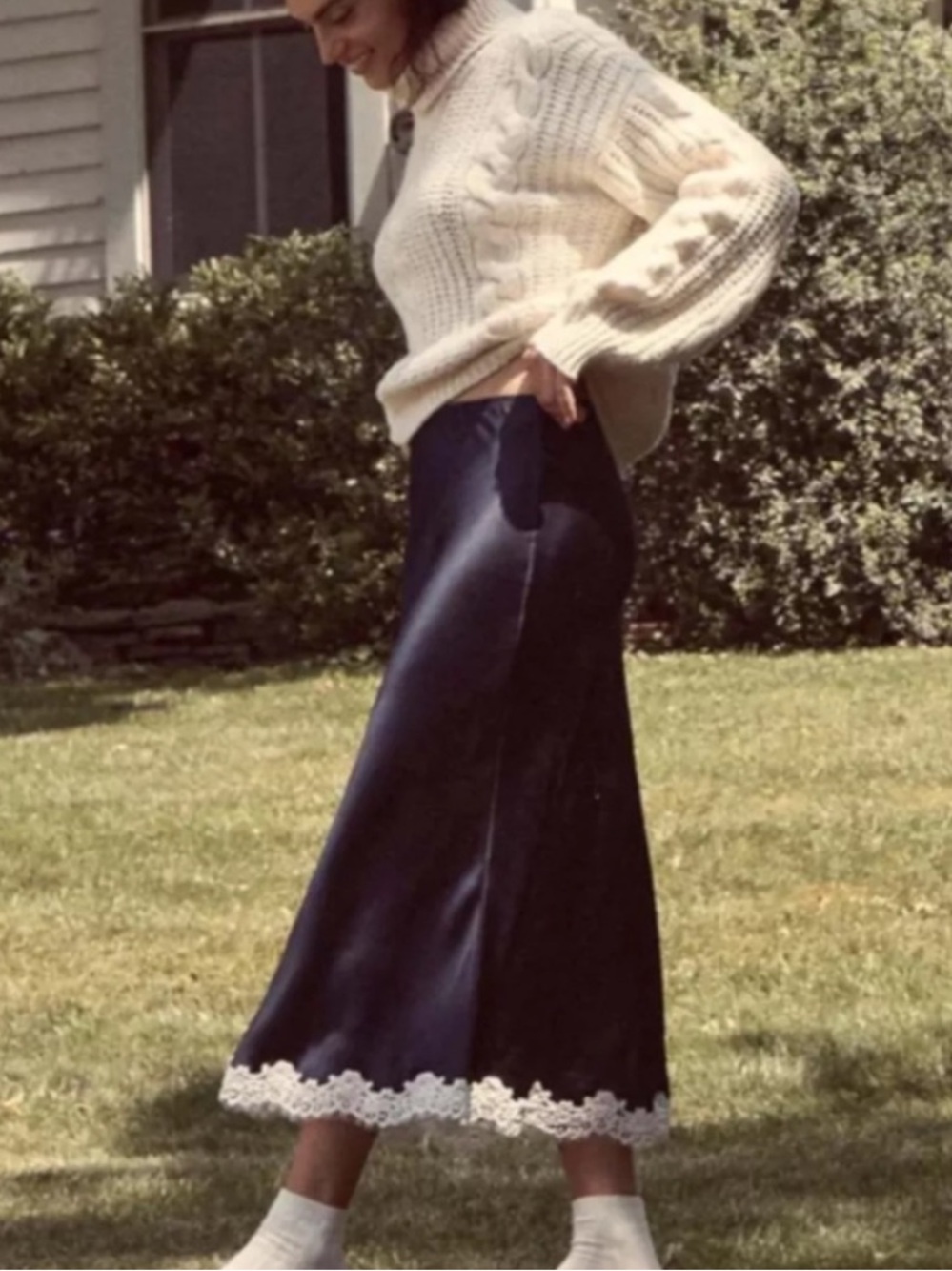 Doen Elowen Skirt in Deep Navy